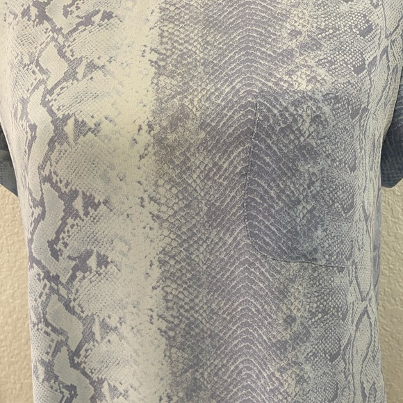 Joie snake print silk “rancher” pocket top - Picture 5 of 8